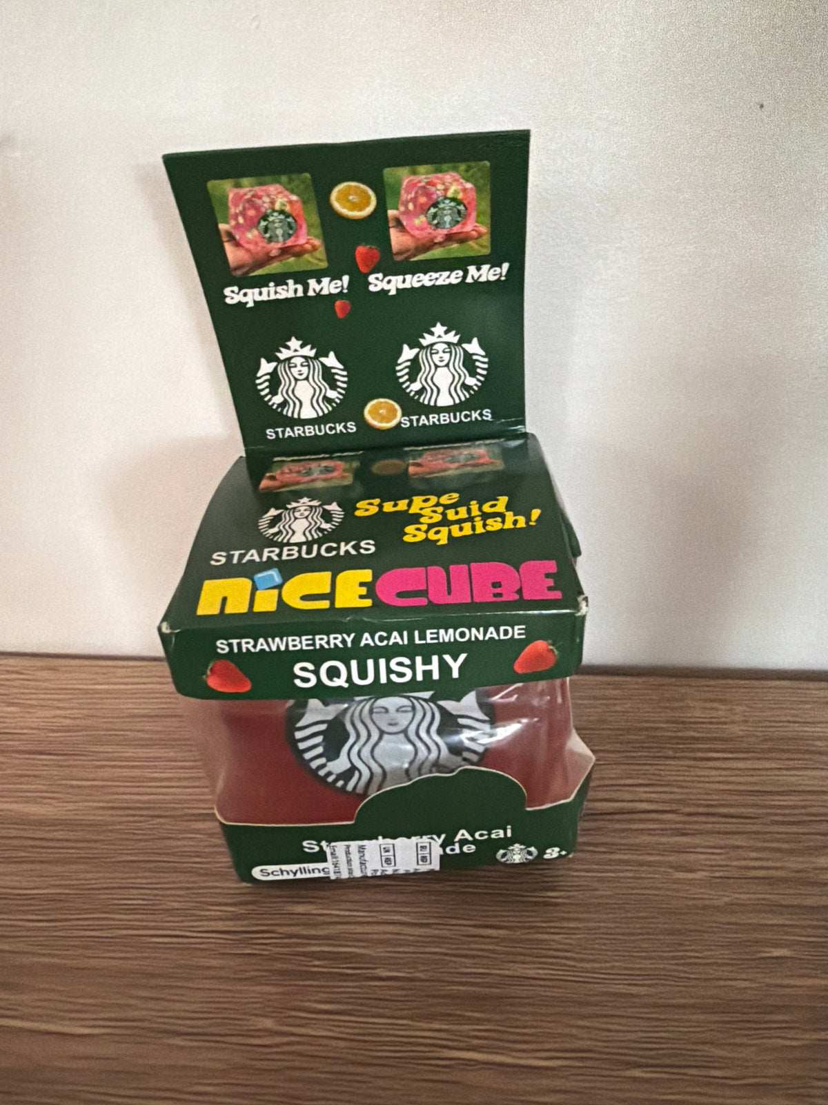 Strawberry Acai Lemonade Squishy Cube